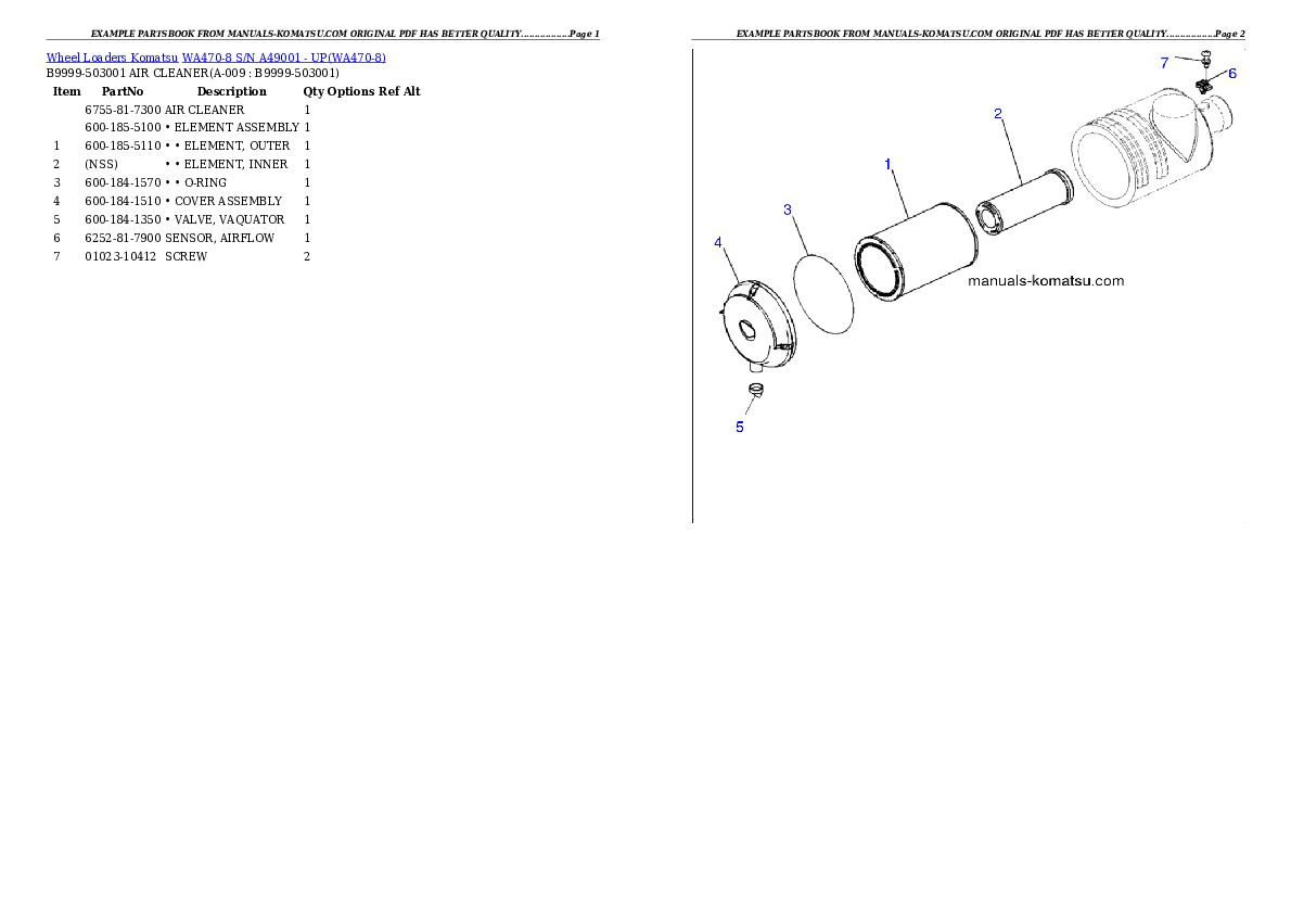 Protected: WA470-8 S/N A49001 – UP Partsbook