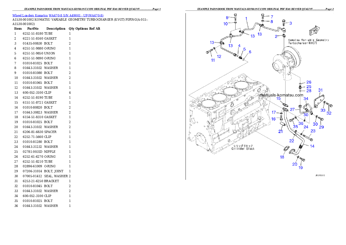 Protected: WA470-8 S/N A49001 – UP Partsbook