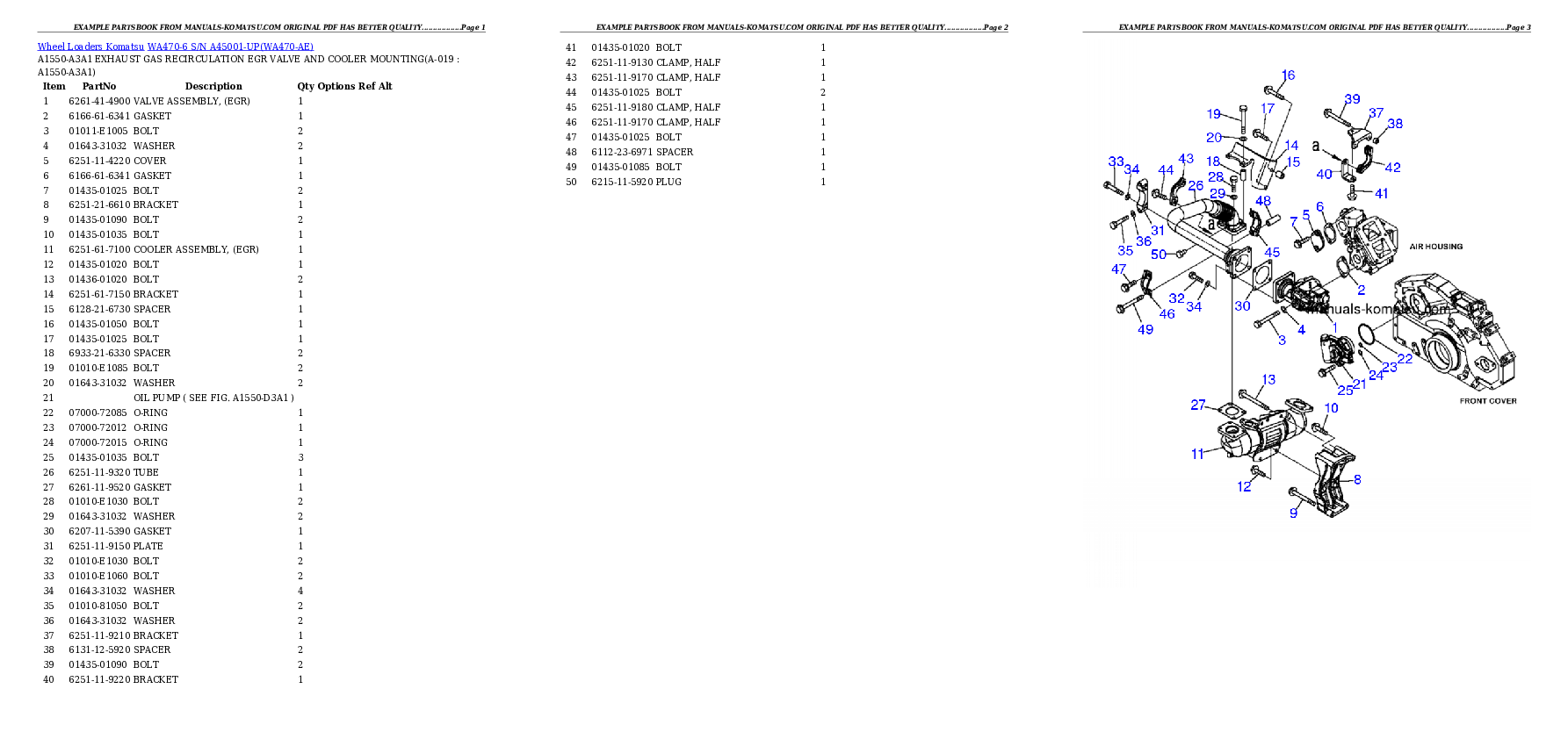 Protected: WA470-6 S/N A45001-UP Partsbook