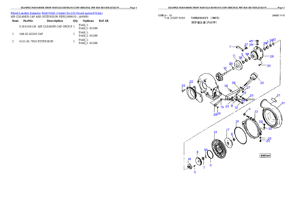 Protected: WA470-DZ-3 Serial No.20118 and up Partsbook