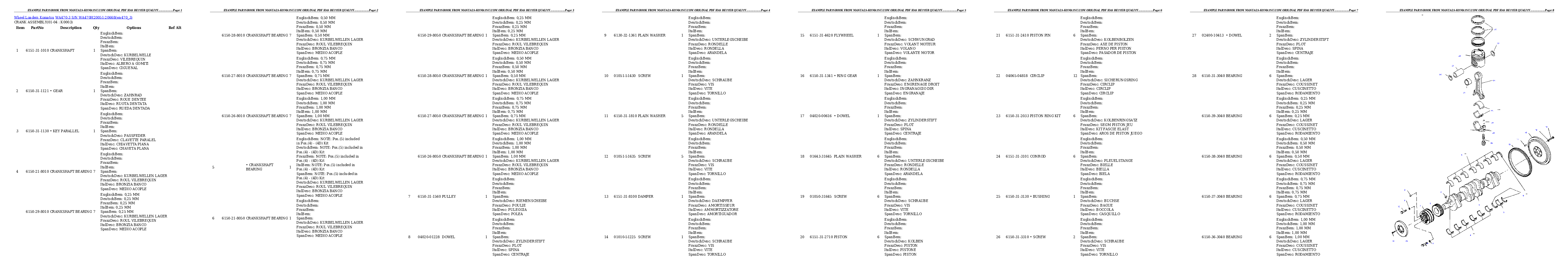 Protected: WA470-3 S/N WA470H20051-20668 Partsbook