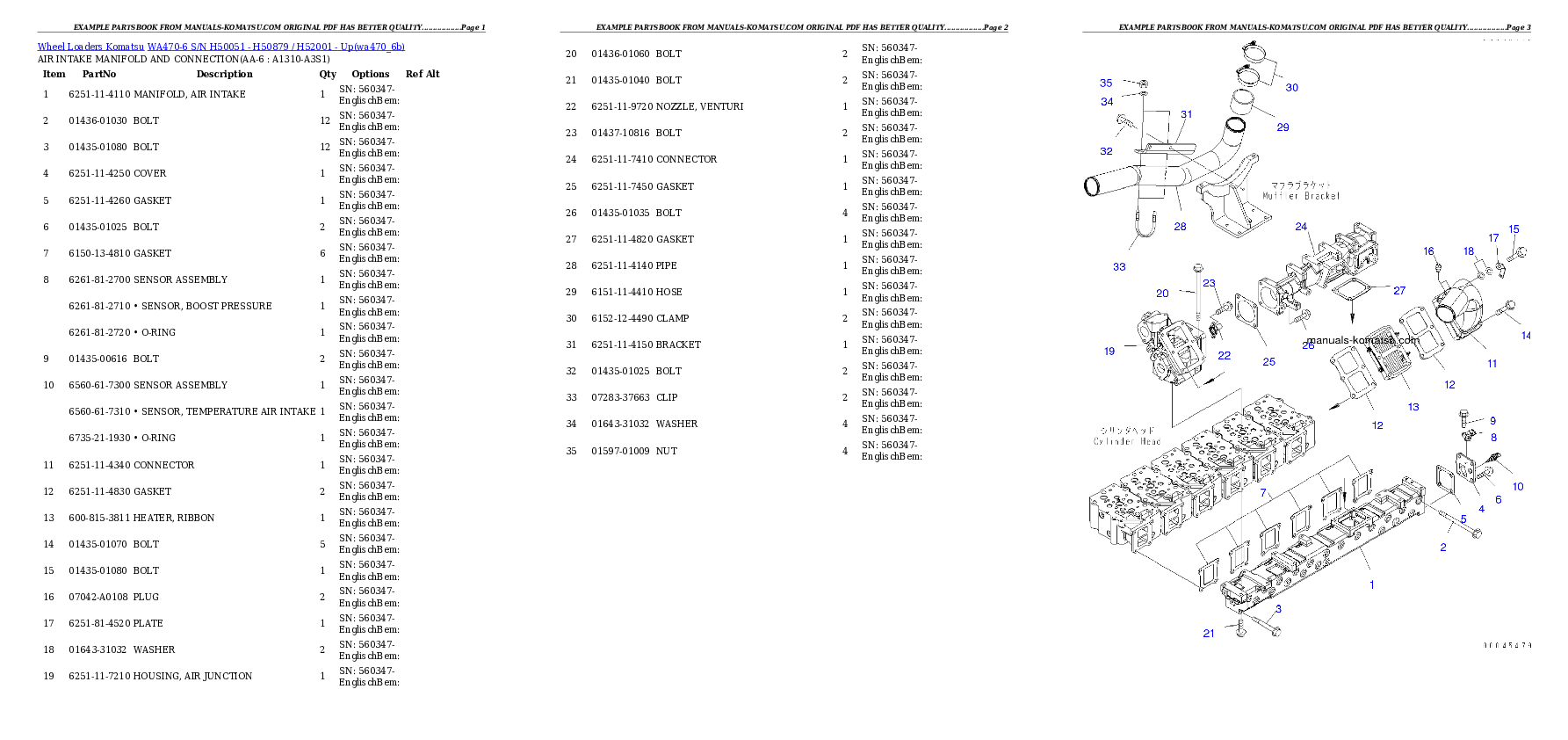 Protected: WA470-6 S/N H50051 – H50879 / H52001 – Up Partsbook