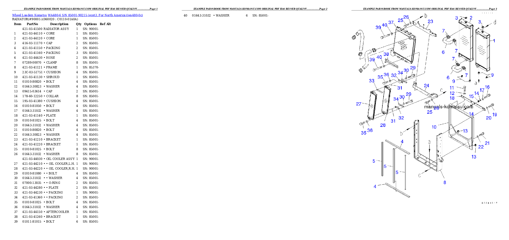 Protected: WA480-6 S/N 85001-90215 (ecot3, For North America) Partsbook