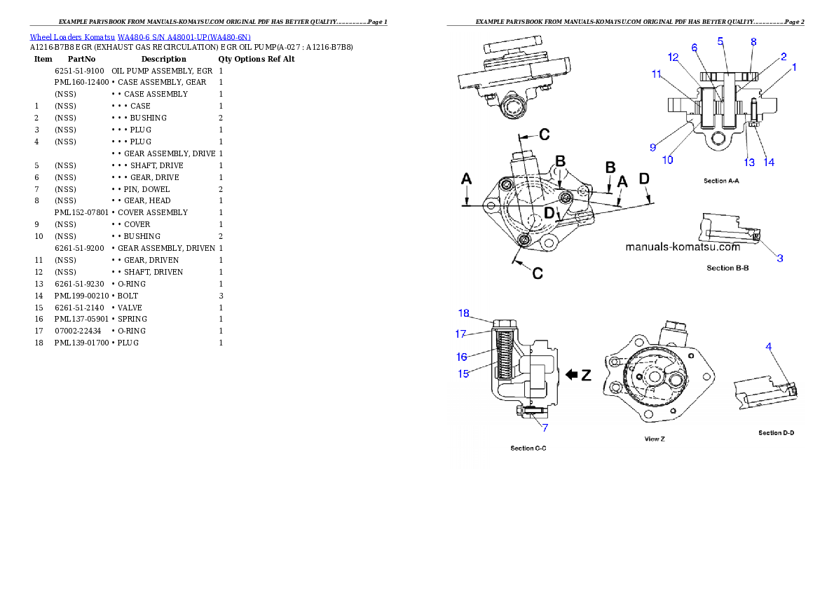 Protected: WA480-6 S/N A48001-UP Partsbook