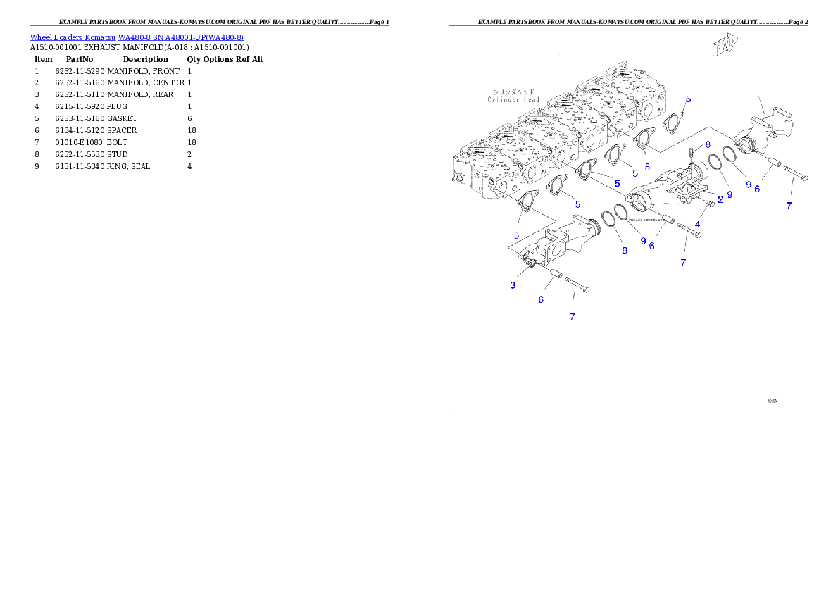 Protected: WA480-8 SN A48001-UP Partsbook
