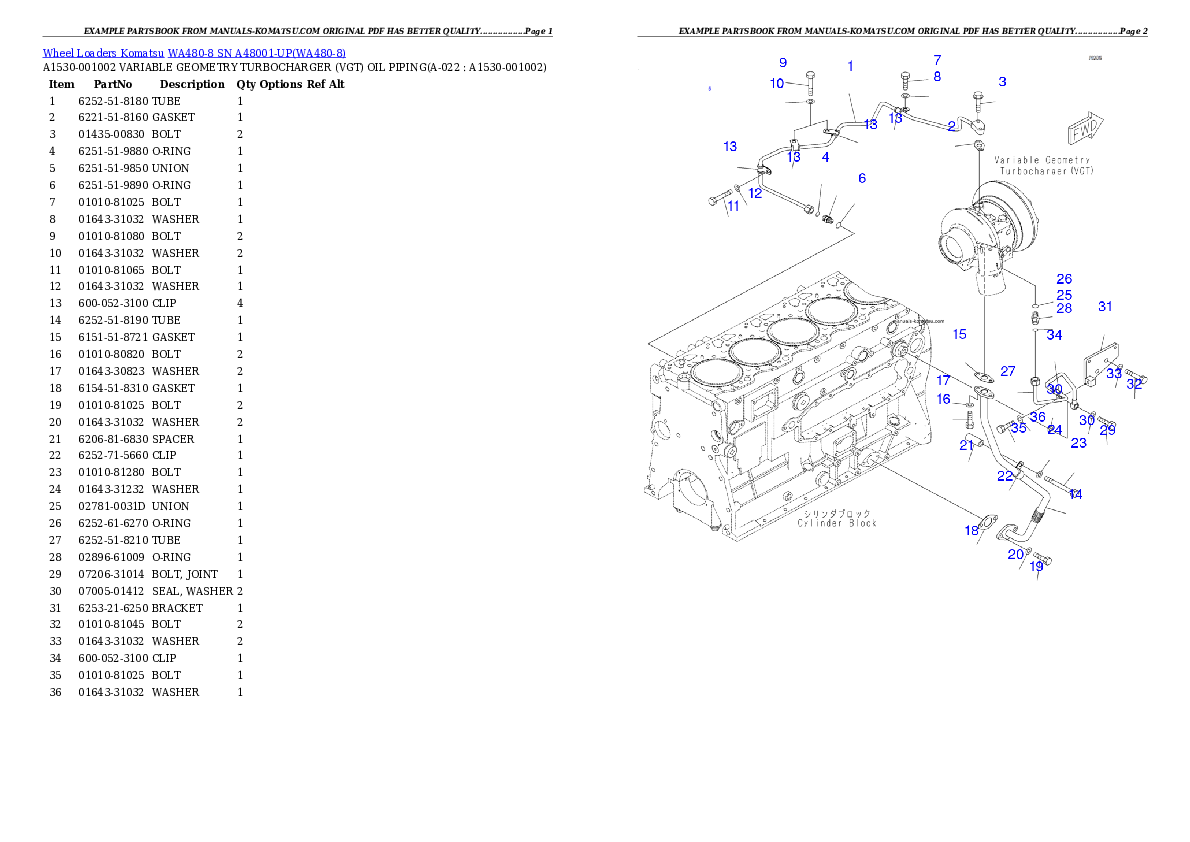 Protected: WA480-8 SN A48001-UP Partsbook