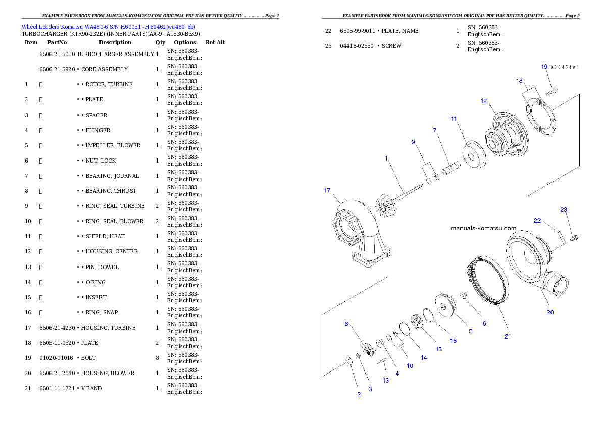 Protected: WA480-6 S/N H60051 – H60462 Partsbook