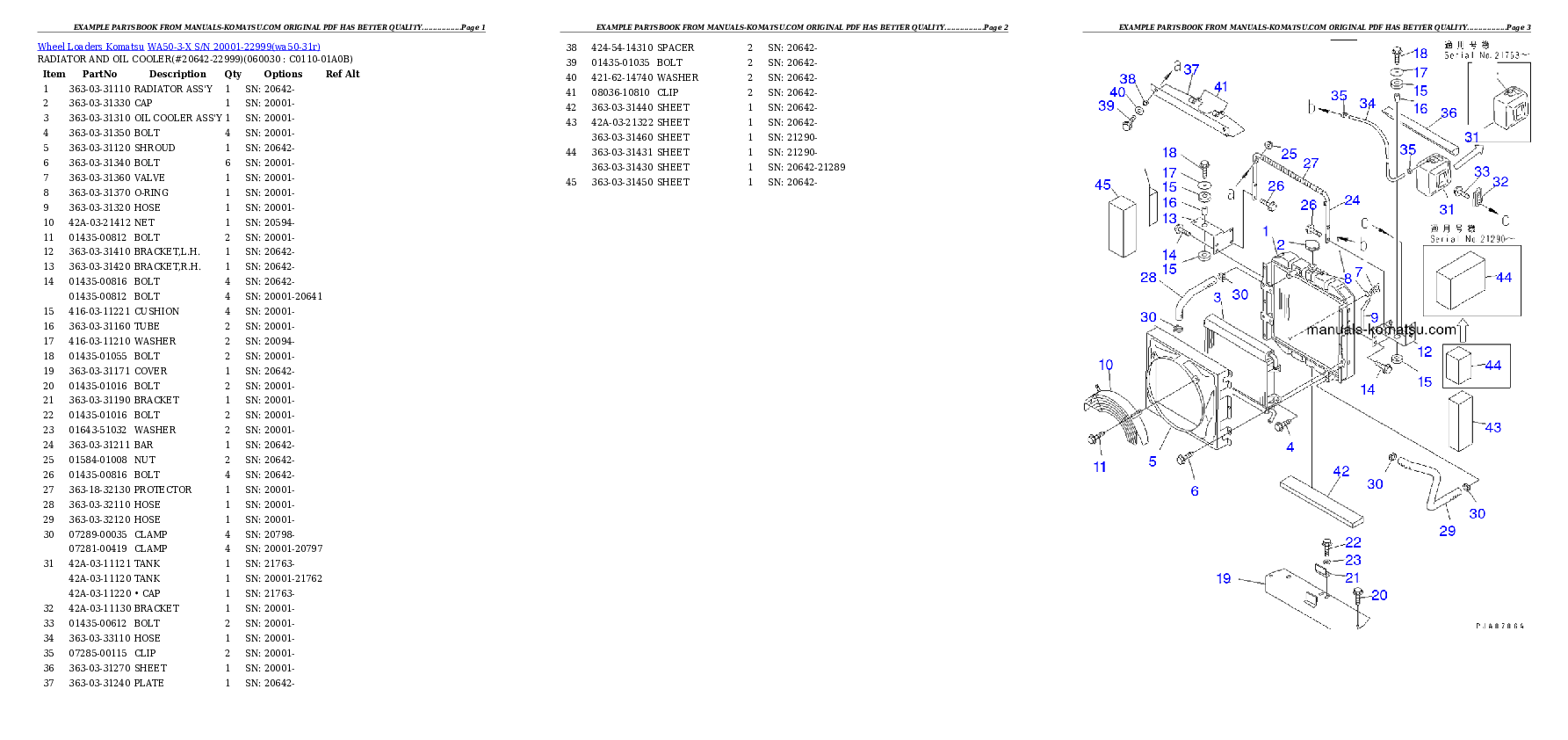 Protected: WA50-3-X S/N 20001-22999 Partsbook