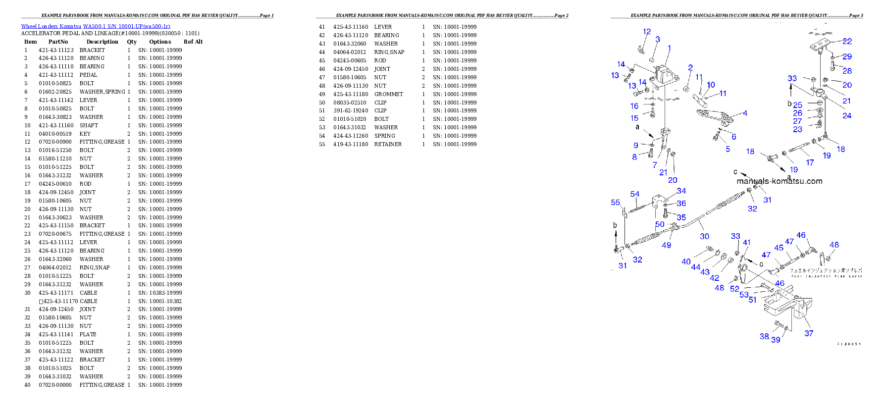 Protected: WA500-1 S/N 10001-UP Partsbook