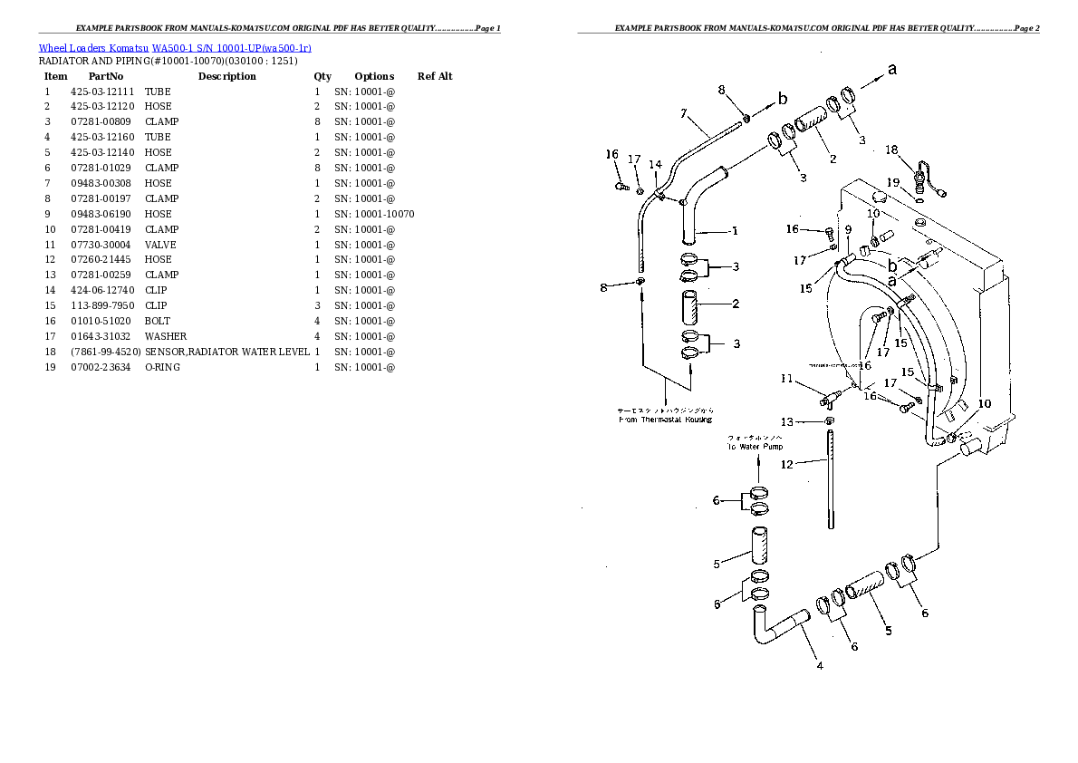 Protected: WA500-1 S/N 10001-UP Partsbook