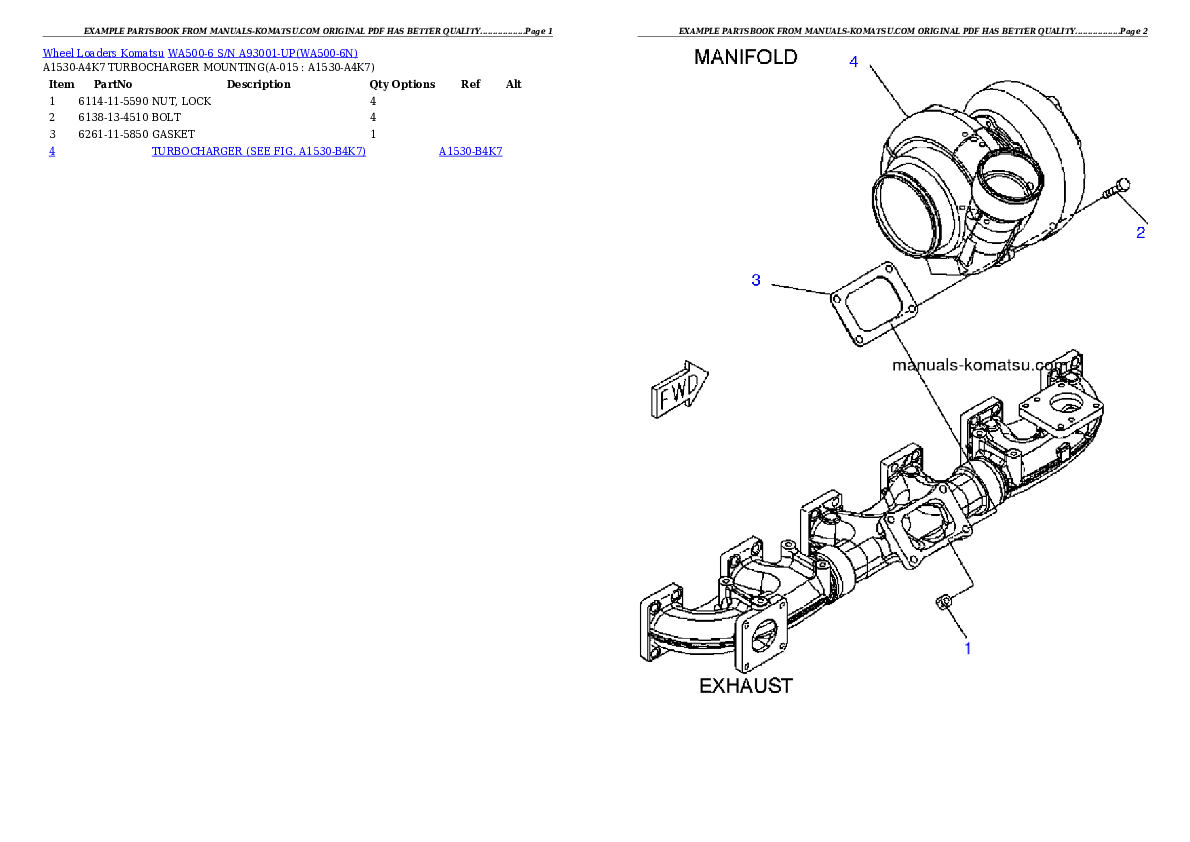 Protected: WA500-6 S/N A93001-UP Partsbook