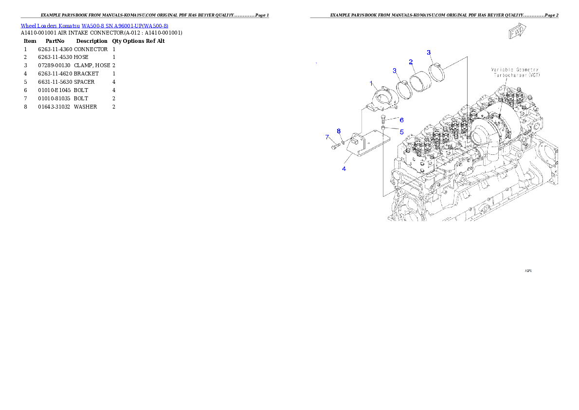 Protected: WA500-8 SN A96001-UP Partsbook