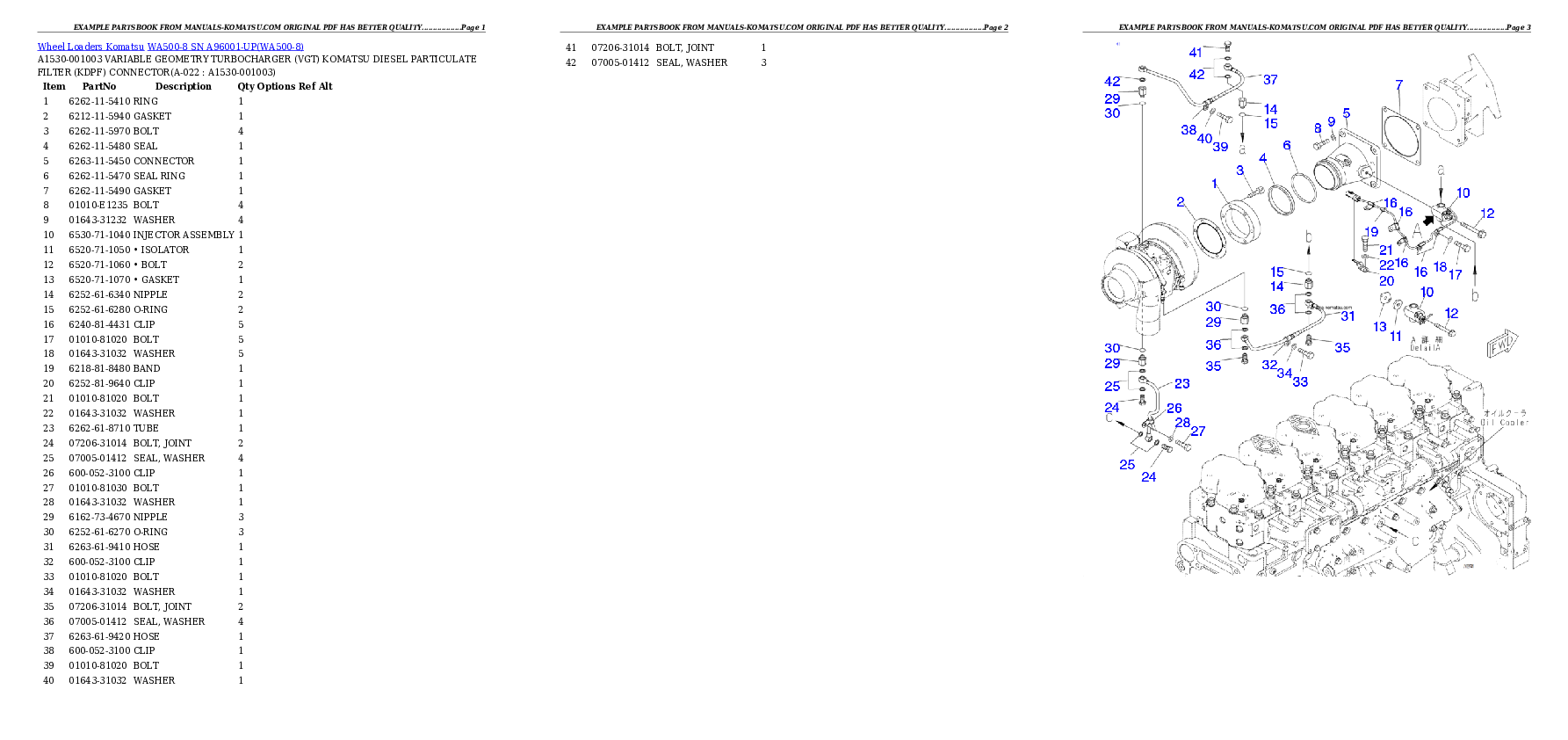 Protected: WA500-8 SN A96001-UP Partsbook