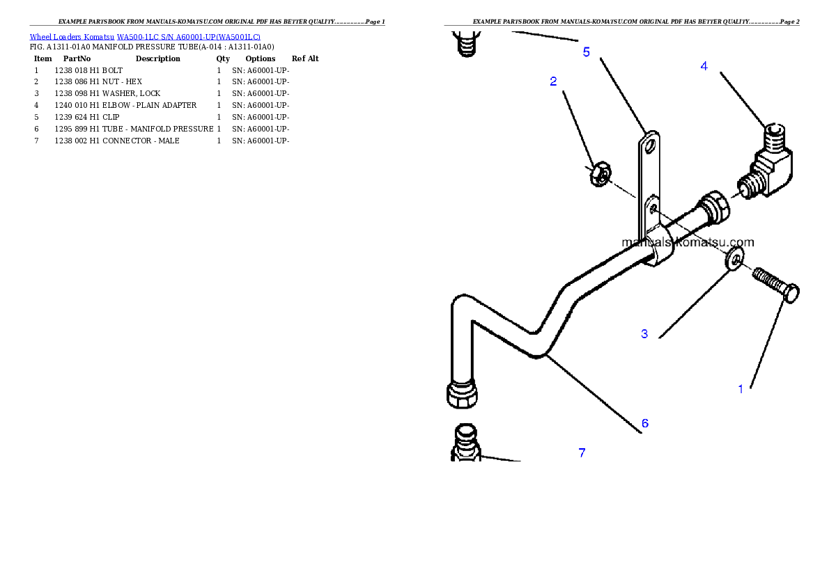 Protected: WA500-1LC S/N A60001-UP Partsbook