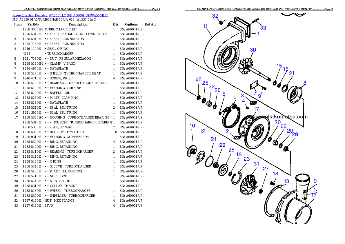 Protected: WA500-1LC S/N A60001-UP Partsbook