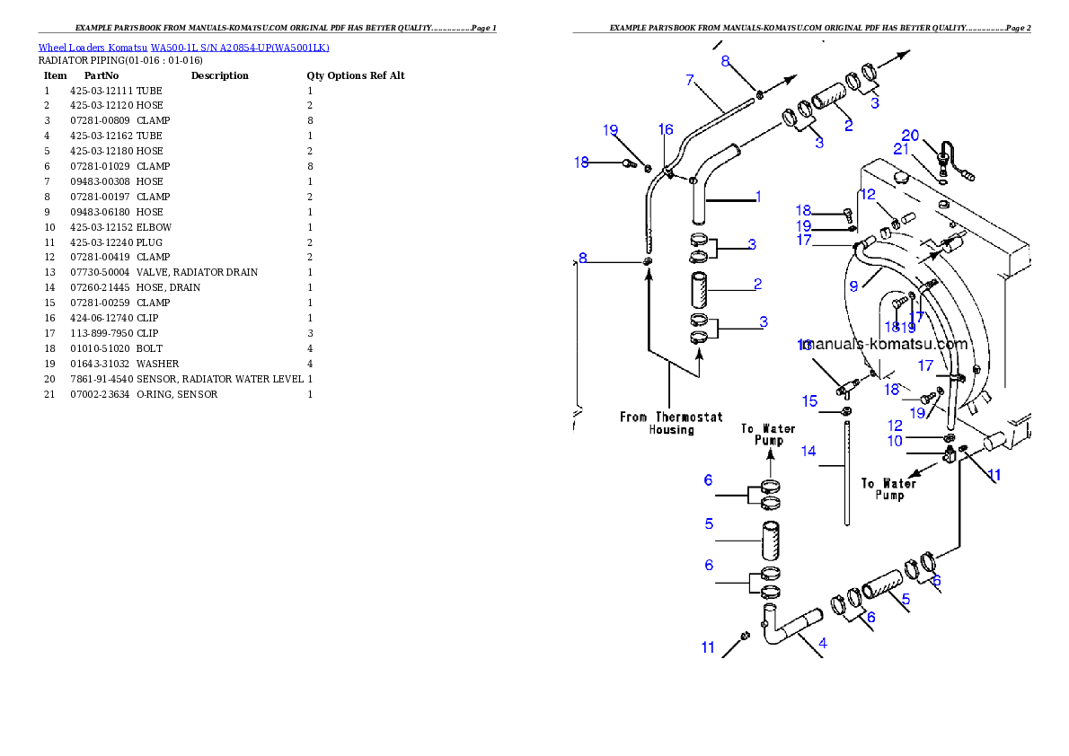 Protected: WA500-1L S/N A20854-UP Partsbook