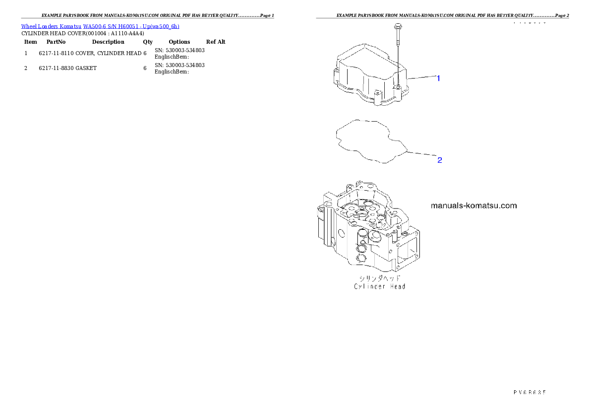 Protected: WA500-6 S/N H60051 – Up Partsbook