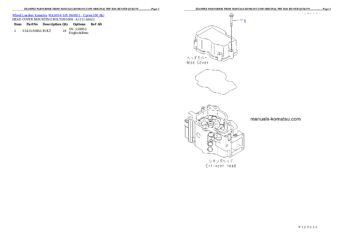 Protected: WA500-6 S/N H60051 – Up Partsbook