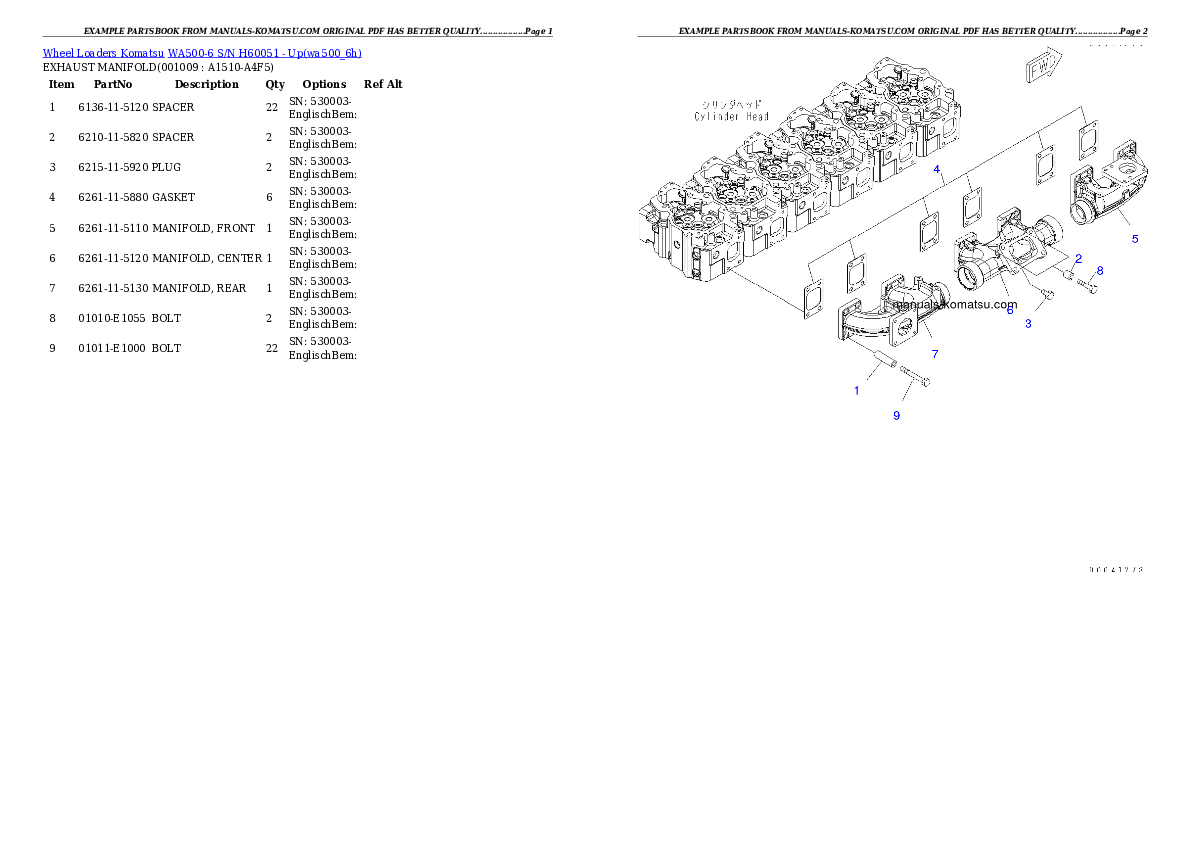 Protected: WA500-6 S/N H60051 – Up Partsbook