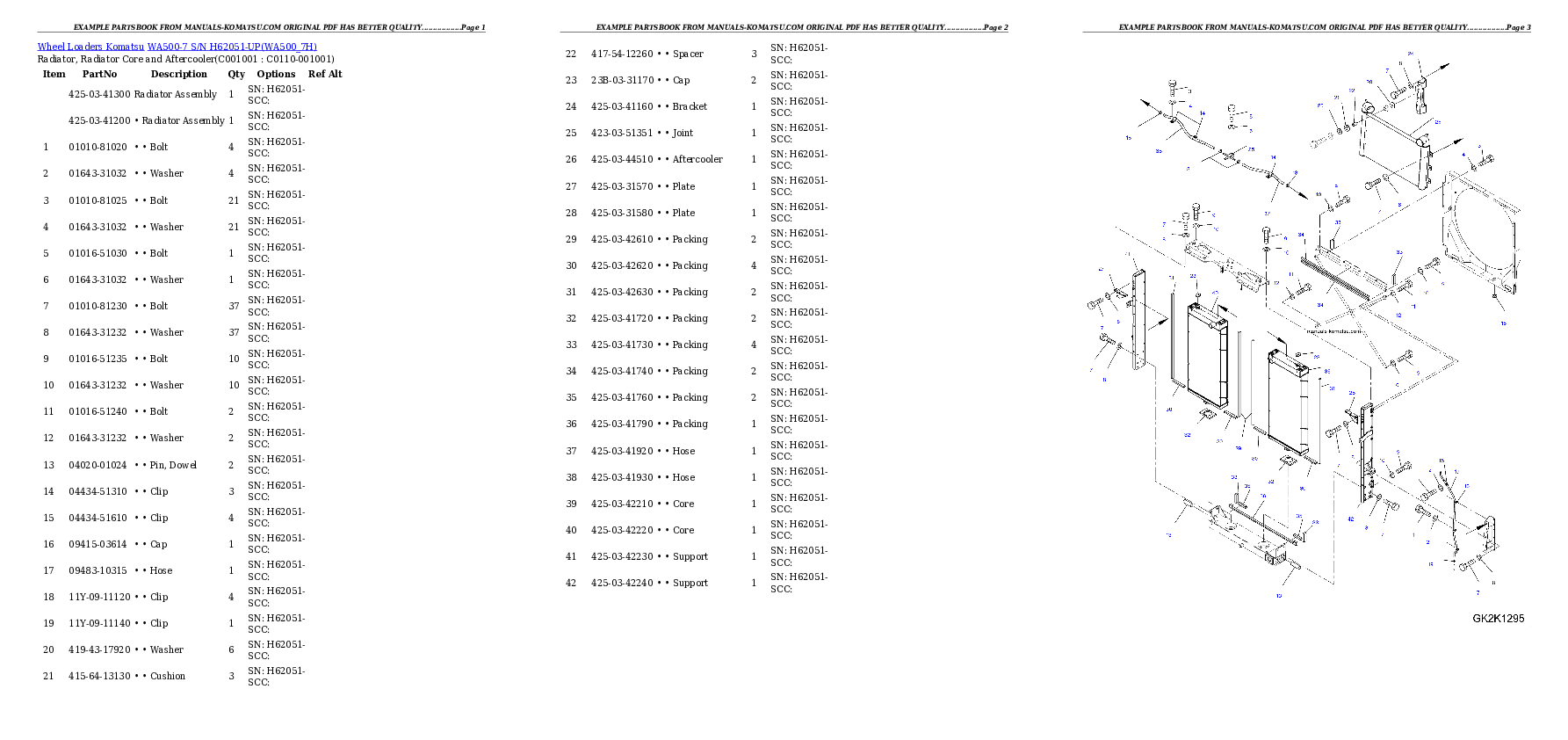 Protected: WA500-7 S/N H62051-UP Partsbook