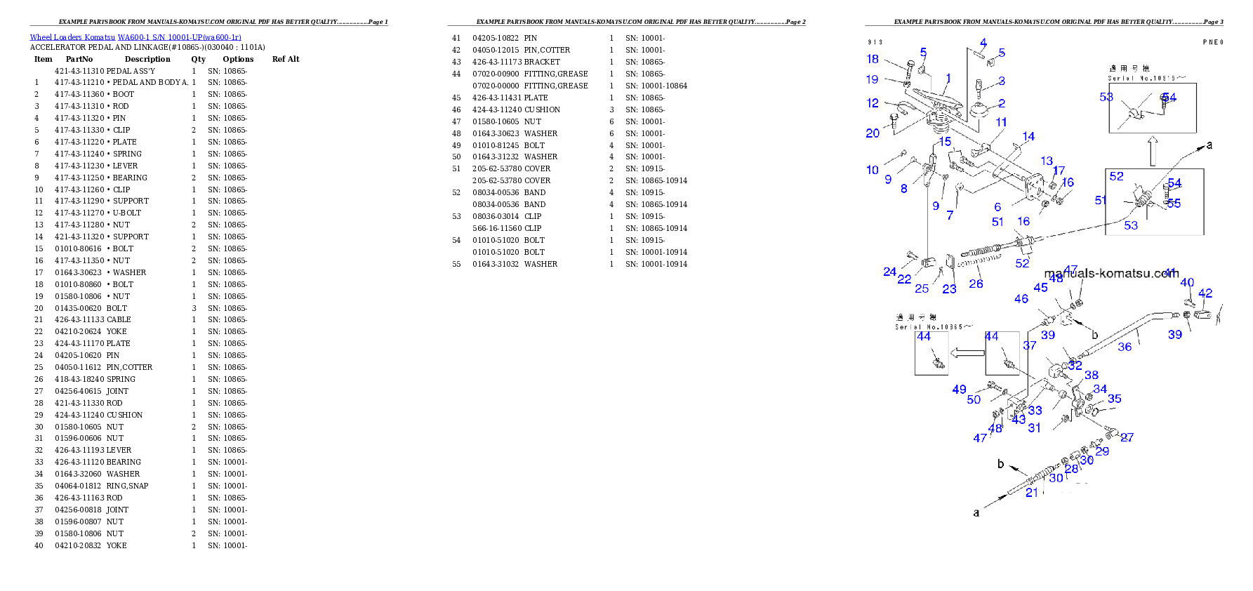 Protected: WA600-1 S/N 10001-UP Partsbook