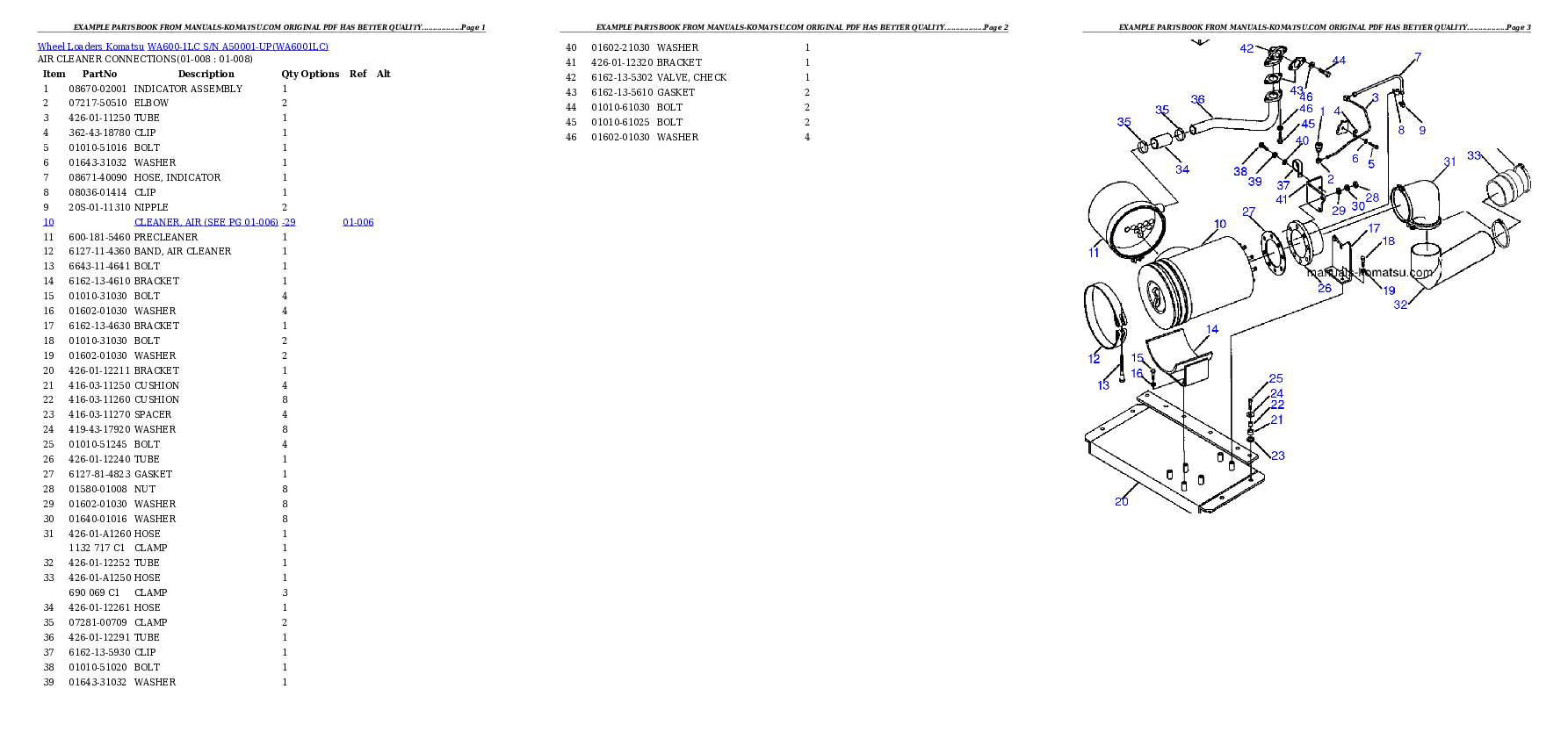 Protected: WA600-1LC S/N A50001-UP Partsbook