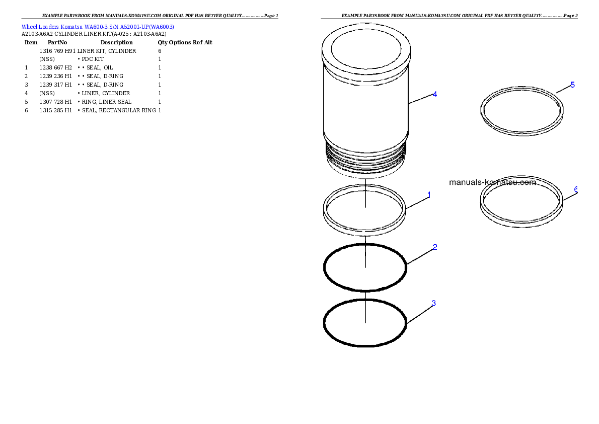 Protected: WA600-3 S/N A52001-UP Partsbook