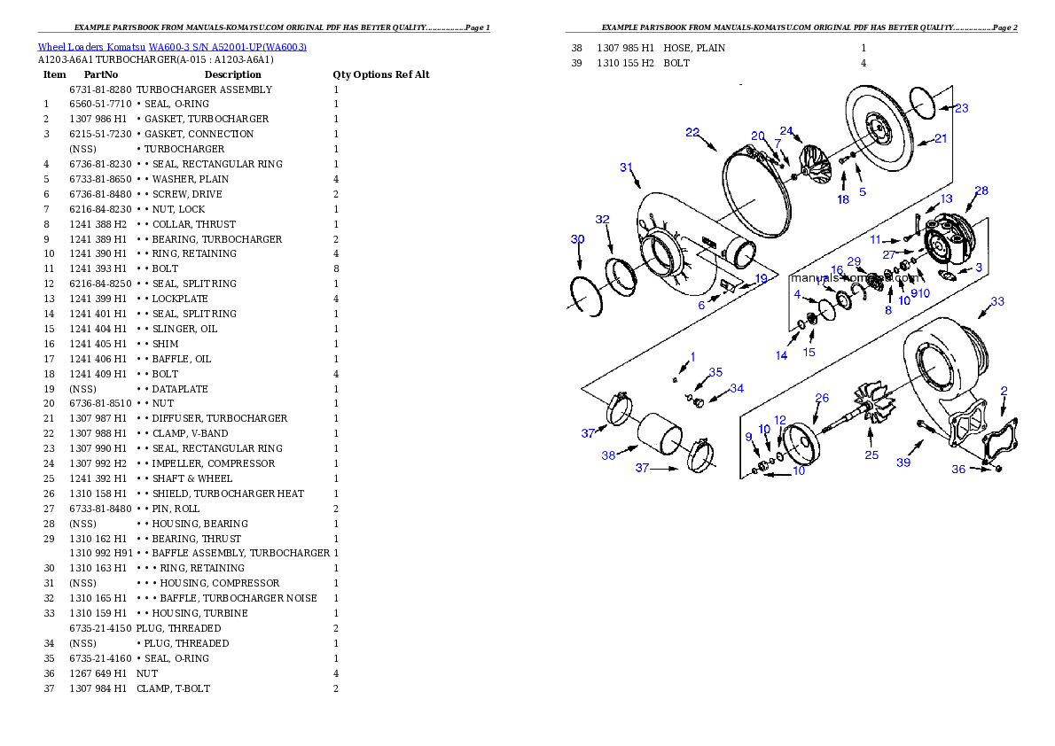 Protected: WA600-3 S/N A52001-UP Partsbook