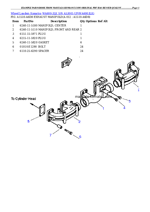 Protected: WA600-3LK S/N A53001-UP Partsbook