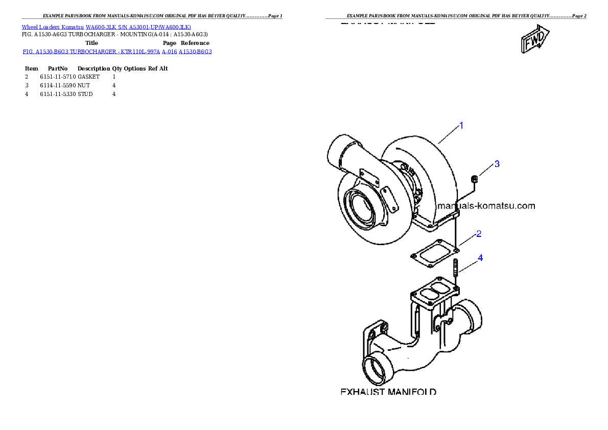 Protected: WA600-3LK S/N A53001-UP Partsbook