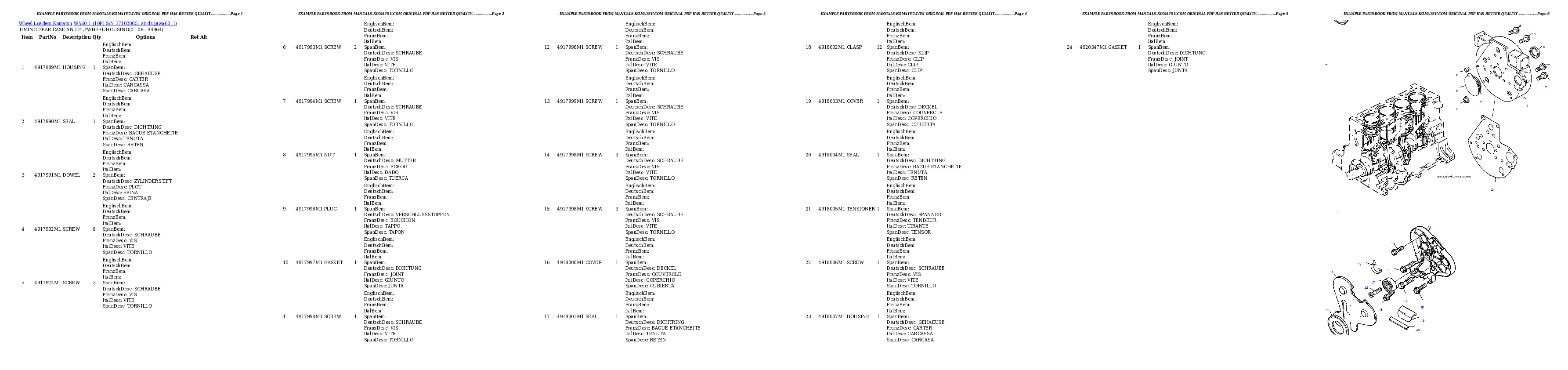 Protected: WA60-1 (10F) S/N 371020051 and up Partsbook