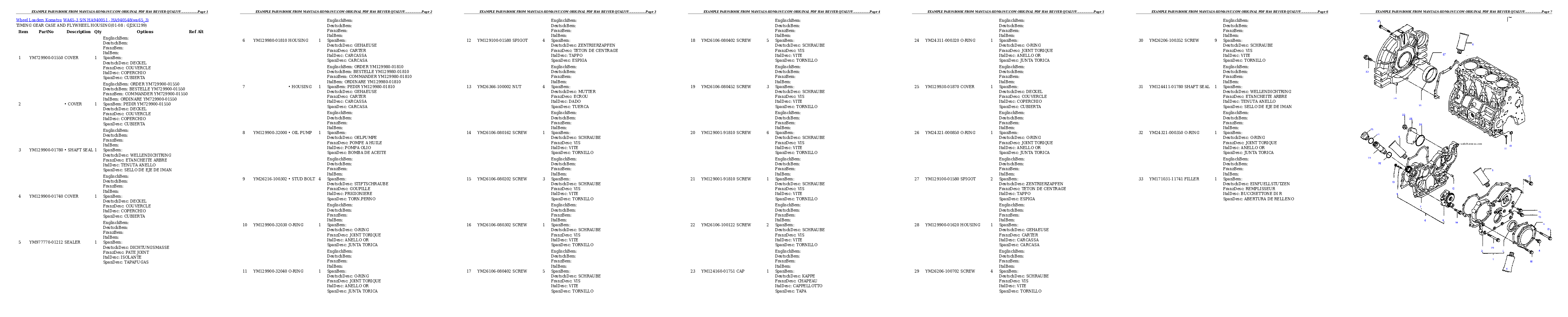 Protected: WA65-3 S/N HA940051 – HA940548 Partsbook