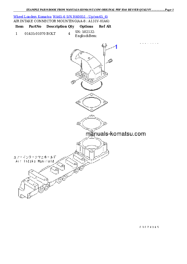 Protected: WA65-6 S/N H60051 – Up Partsbook