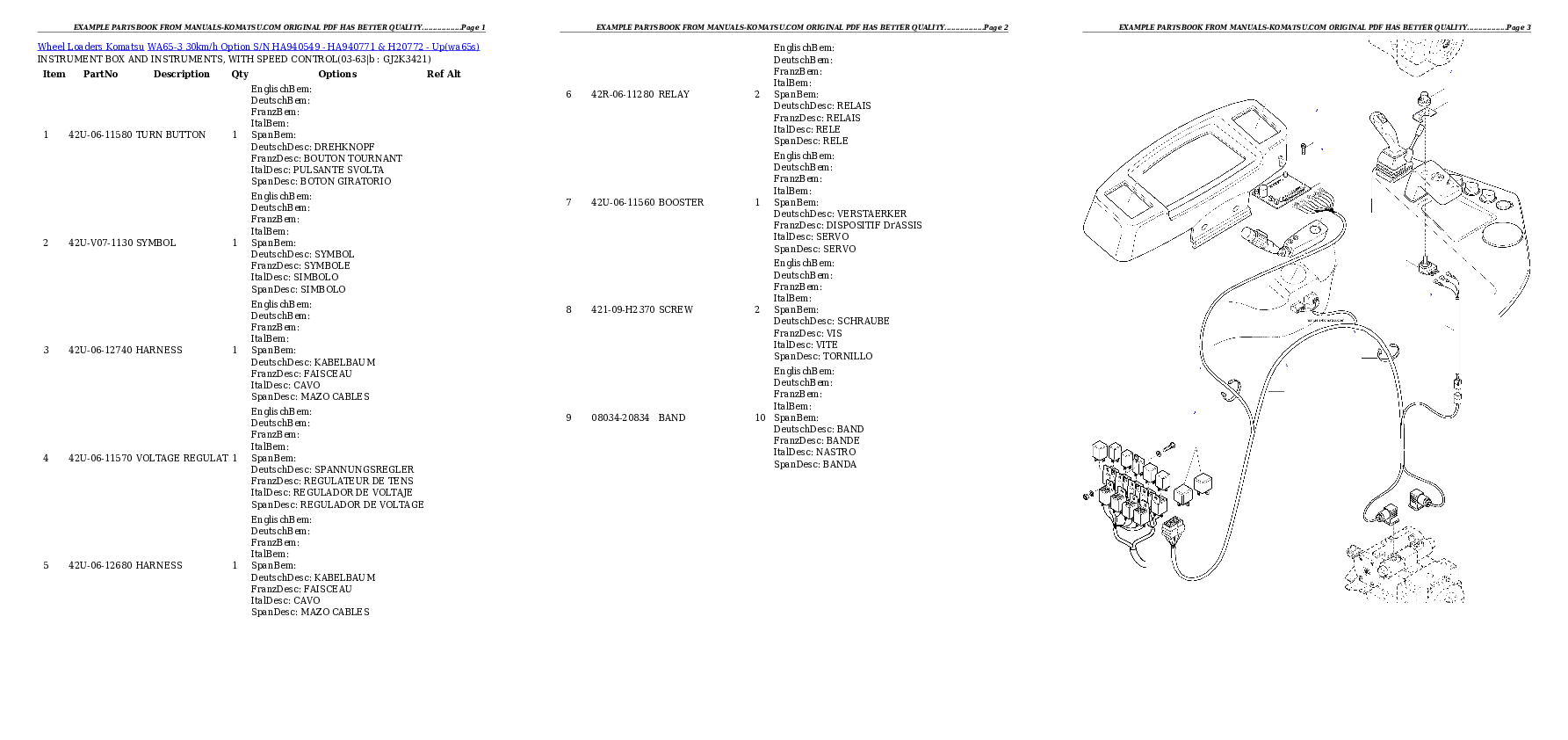 Protected: WA65-3 30km/h Option S/N HA940549 – HA940771 & H20772 – Up Partsbook