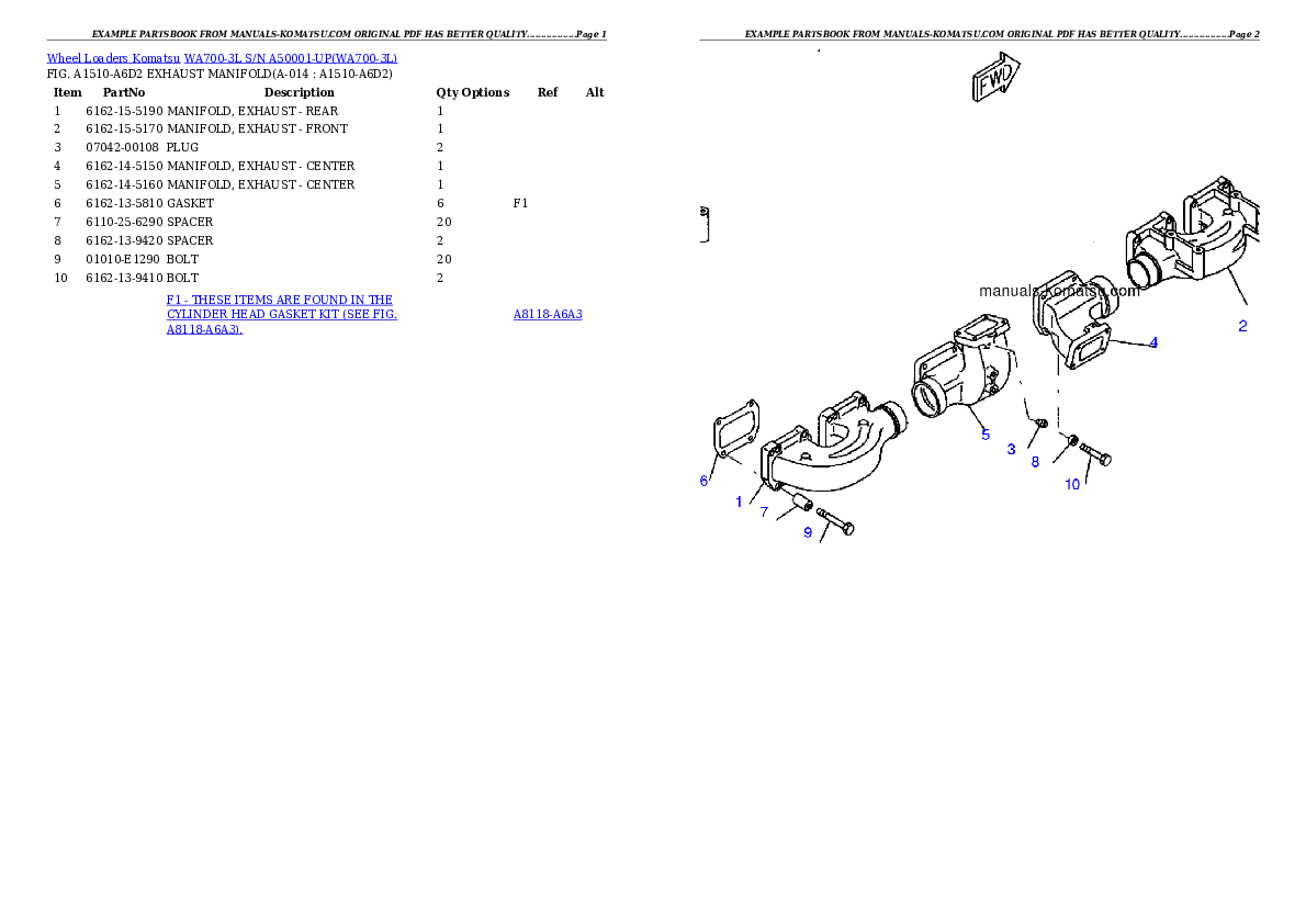 Protected: WA700-3L S/N A50001-UP Partsbook