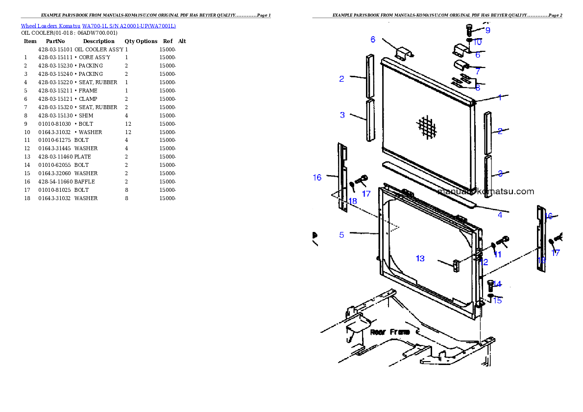 Protected: WA700-1L S/N A20001-UP Partsbook