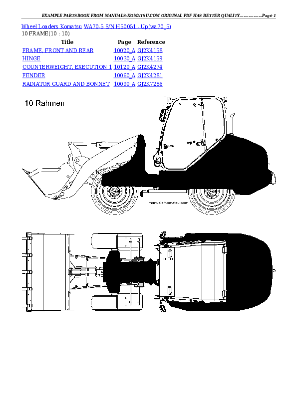 Protected: WA70-5 S/N H50051 – Up Partsbook