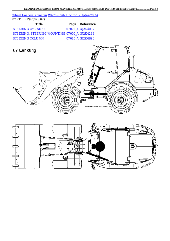 Protected: WA70-5 S/N H50051 – Up Partsbook