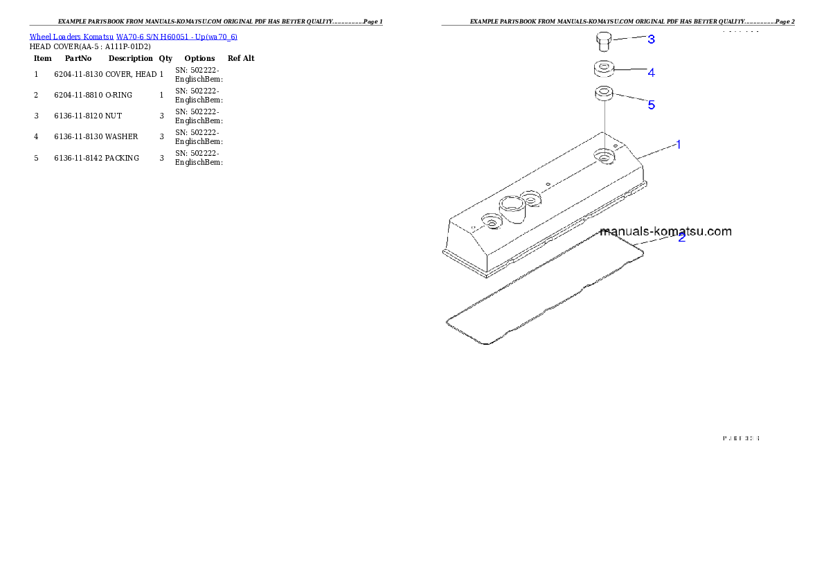 Protected: WA70-6 S/N H60051 – Up Partsbook