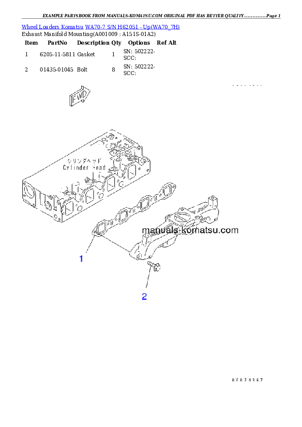 Protected: WA70-7 S/N H62051 – Up Partsbook