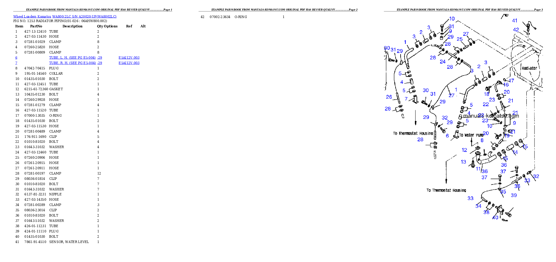 Protected: WA800-2LC S/N A20020-UP Partsbook