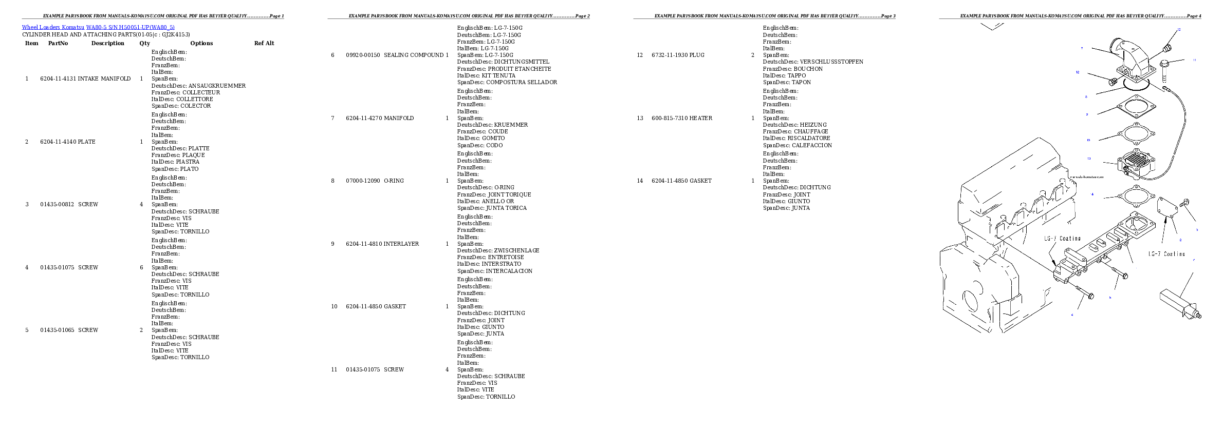 Protected: WA80-5 S/N H50051-UP Partsbook