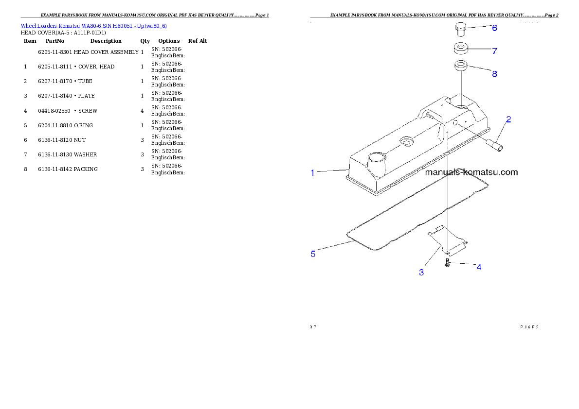 Protected: WA80-6 S/N H60051 – Up Partsbook
