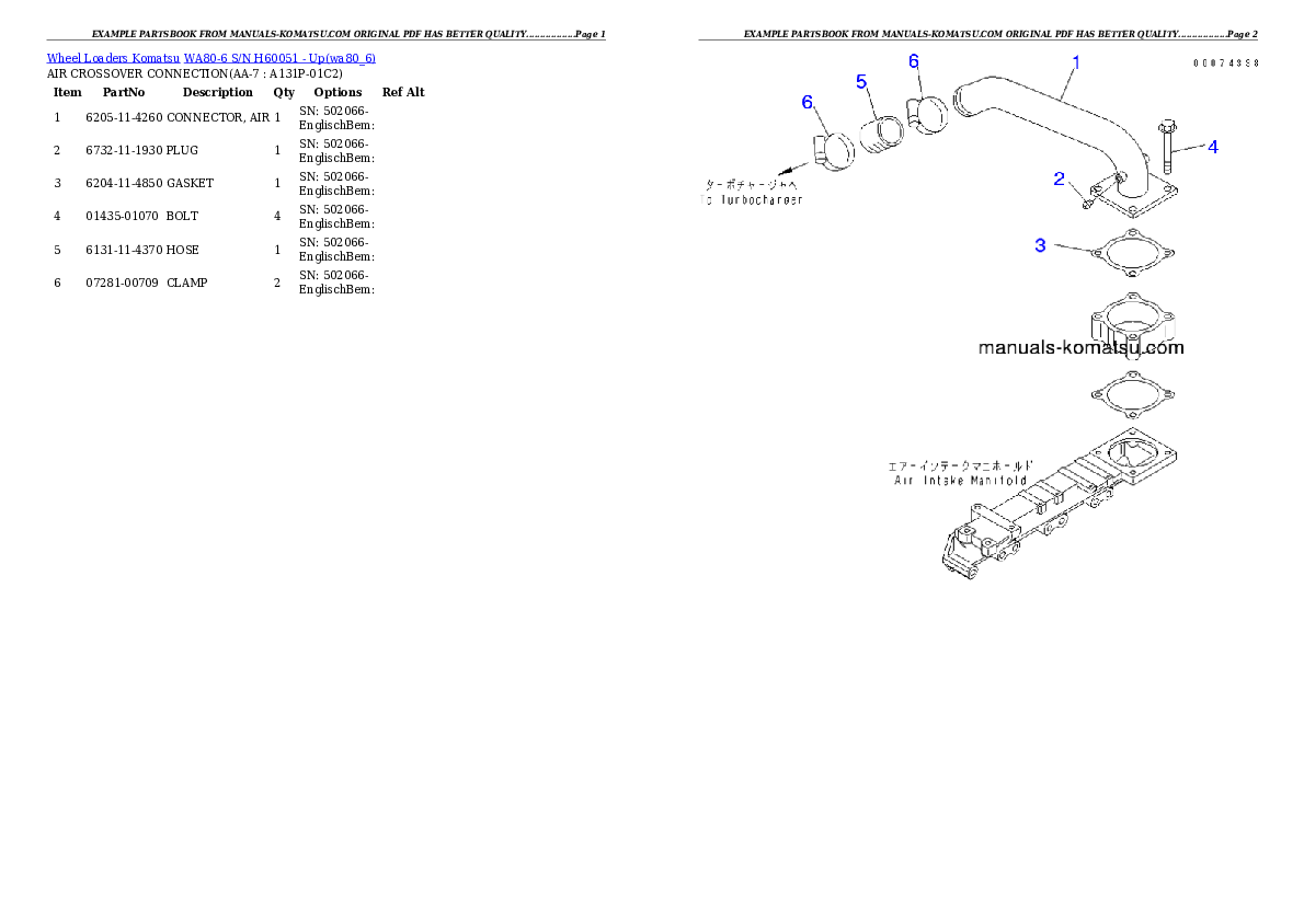 Protected: WA80-6 S/N H60051 – Up Partsbook