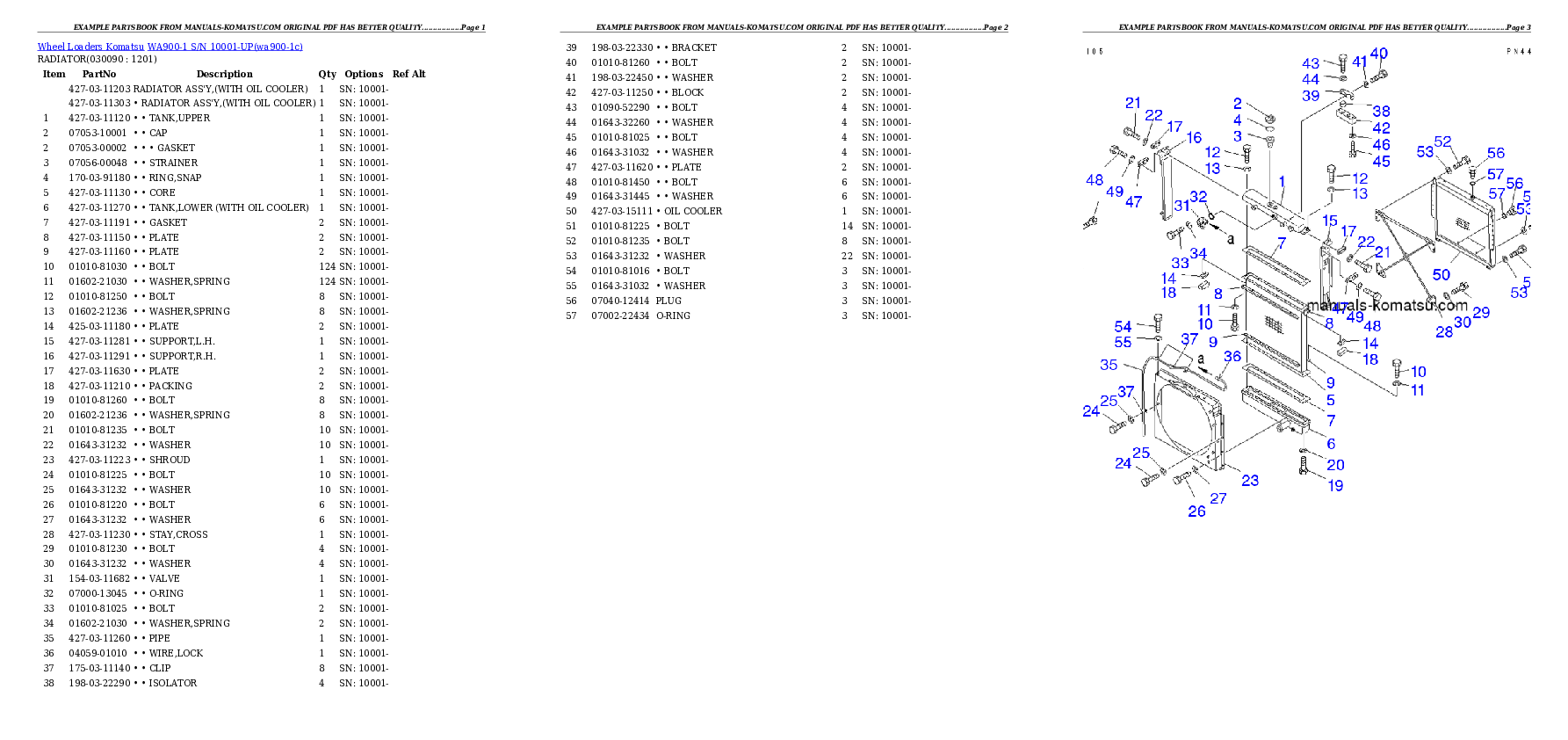 Protected: WA900-1 S/N 10001-UP Partsbook