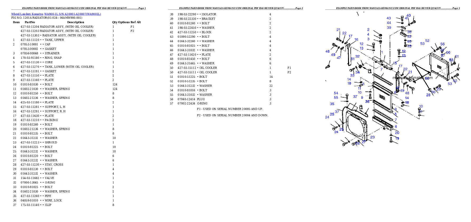 Protected: WA900-1L S/N A20001-A20007 Partsbook