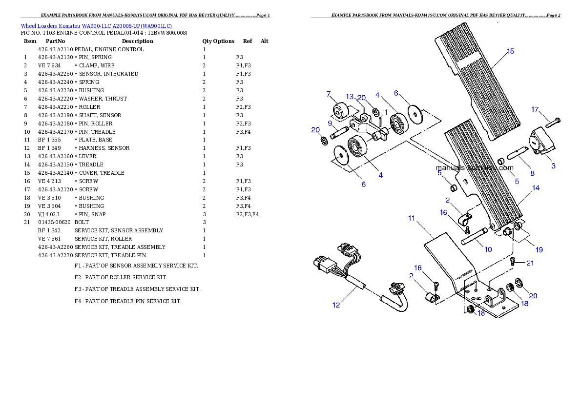 Protected: WA900-1LC A20008-UP Partsbook