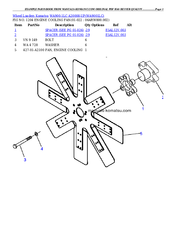Protected: WA900-1LC A20008-UP Partsbook