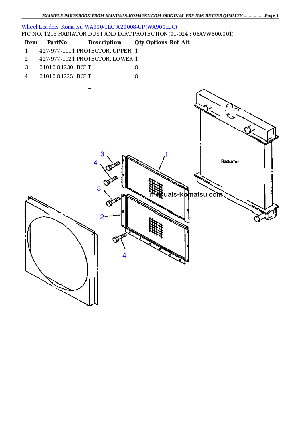 Protected: WA900-1LC A20008-UP Partsbook