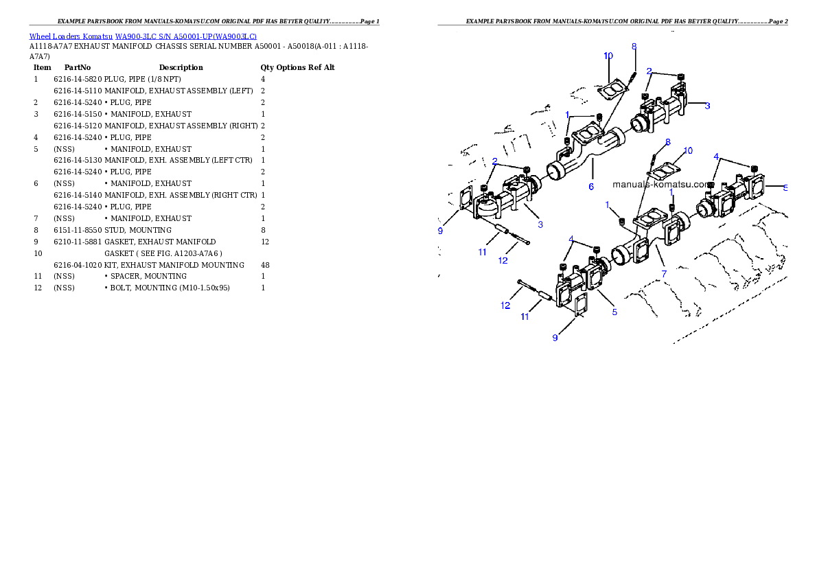 Protected: WA900-3LC S/N A50001-UP Partsbook